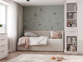 Диван-кровать Бенто (крем) в Листвянском - listvyanskij.mebel-nsk.ru | фото