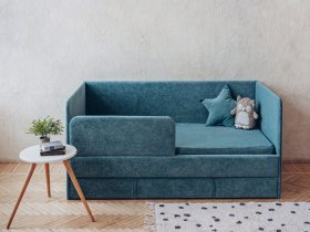 Диван-кровать Happy (бирюзовый) в Листвянском - listvyanskij.mebel-nsk.ru | фото
