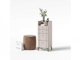 Комод 4 ящика КМ2 Одетта (дуб эндгрей/меланж) в Листвянском - listvyanskij.mebel-nsk.ru | фото