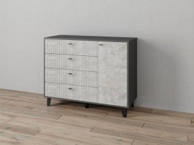 Комод «Катрин-13» (графит/мальта) в Листвянском - listvyanskij.mebel-nsk.ru | фото