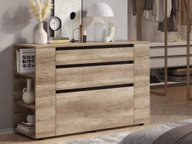 Комод КМ-06 Энигма (венге/дуб каньон) в Листвянском - listvyanskij.mebel-nsk.ru | фото