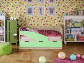 Кровать детская Бабочки 1,8 м в Листвянском - listvyanskij.mebel-nsk.ru | фото