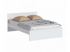 Кровать двуспальная 1,4м Бруклин СБ-3353 (белый) в Листвянском - listvyanskij.mebel-nsk.ru | фото