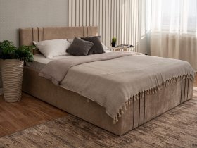 Кровать двуспальная 1,4м с подъем. мех. Леванте в Листвянском - listvyanskij.mebel-nsk.ru | фото