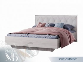 Кровать двуспальная 1,6м Кимберли КР-13 в Листвянском - listvyanskij.mebel-nsk.ru | фото