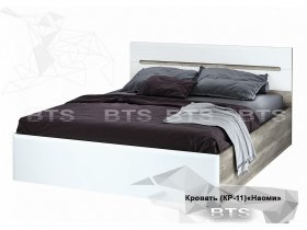 Кровать двуспальная 1,6 м  Наоми КР-11 в Листвянском - listvyanskij.mebel-nsk.ru | фото