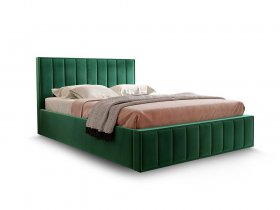 Кровать мягкая 1,6 Вена стандарт, вар.1 в Листвянском - listvyanskij.mebel-nsk.ru | фото