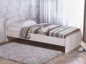 Кровать односпальная 80 с низкой спинкой (ясень шимо светлый) в Листвянском - listvyanskij.mebel-nsk.ru | фото