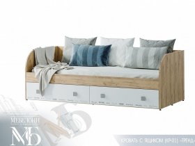 Кровать с ящиками Тренд КР-01 в Листвянском - listvyanskij.mebel-nsk.ru | фото