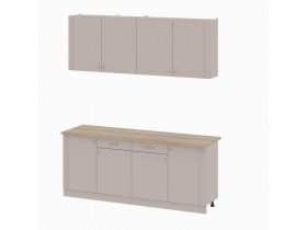 Кухонный гарнитур 2,0м Одетта (меланж/дуб сонома) в Листвянском - listvyanskij.mebel-nsk.ru | фото
