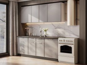 Кухонный гарнитур «Адель» 2,0м (нео) в Листвянском - listvyanskij.mebel-nsk.ru | фото