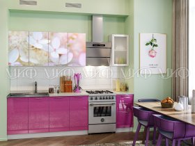 Кухонный гарнитур Вишневый цвет в Листвянском - listvyanskij.mebel-nsk.ru | фото