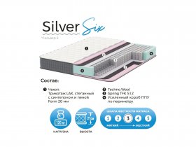 Матрас Silver Six в Листвянском - listvyanskij.mebel-nsk.ru | фото