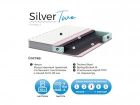 Матрас Silver Two в Листвянском - listvyanskij.mebel-nsk.ru | фото