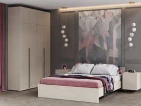 Модульная спальня Айри (кашемир) в Листвянском - listvyanskij.mebel-nsk.ru | фото