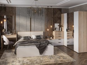 Модульная спальня Норд в Листвянском - listvyanskij.mebel-nsk.ru | фото