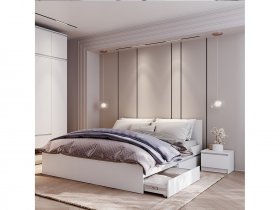 Модульная спальня Симпл в Листвянском - listvyanskij.mebel-nsk.ru | фото