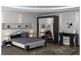 Модульная спальня Верона (Линаура) в Листвянском - listvyanskij.mebel-nsk.ru | фото