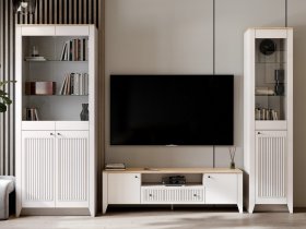 Модульная стенка Валенсия в Листвянском - listvyanskij.mebel-nsk.ru | фото