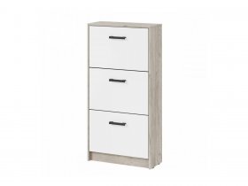 Обувница ОБ-2 Вега (дуб крафт серый/белый) в Листвянском - listvyanskij.mebel-nsk.ru | фото