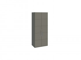 Шкаф для одежды с 2 дверями Наоми (джут/фон серый) СМ-208.07.03 в Листвянском - listvyanskij.mebel-nsk.ru | фото