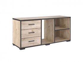 Тумба 1200 Тм075.0 Гермес лофт (дуб крафт серый) в Листвянском - listvyanskij.mebel-nsk.ru | фото
