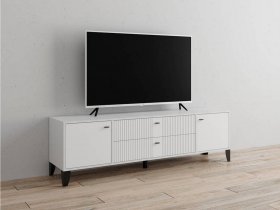 Тумба под ТВ Парус-10 (белый/белый снег) в Листвянском - listvyanskij.mebel-nsk.ru | фото