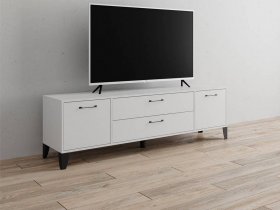 Тумба под ТВ Парус-13 (белый) в Листвянском - listvyanskij.mebel-nsk.ru | фото